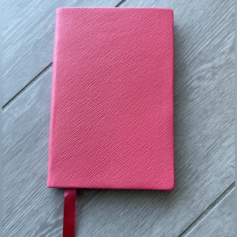 New Smythson Chelsea Genuine Leather Notebook